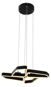 Quinn 4 Lustră Pendul Black/Gold - Lucande