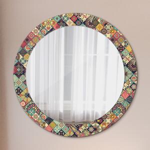 Oglinda perete decorativa rotunda Floral etnic fi 70 cm
