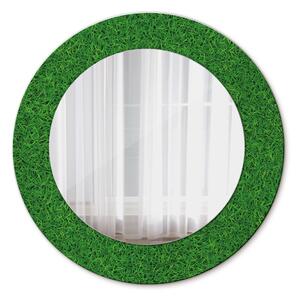 Oglinda rotunda decor perete Iarbă verde fi 50 cm