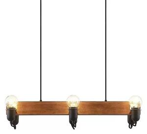 Becky Lustră Pendul Wood/Black/Brass - Lucande