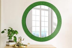 Oglinda rotunda decor perete Iarbă verde fi 70 cm