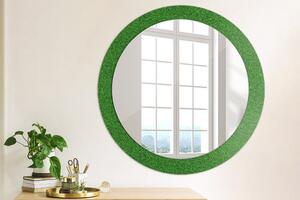 Oglinda rotunda decor perete Iarbă verde fi 80 cm
