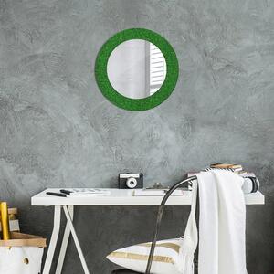 Oglinda rotunda decor perete Iarbă verde fi 50 cm