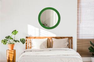 Oglinda rotunda decor perete Iarbă verde fi 70 cm