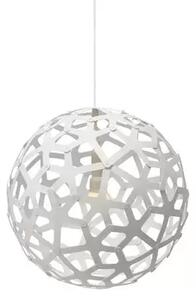 Coral Lustră Pendul Ø40 White 2 Sides - David Trubridge