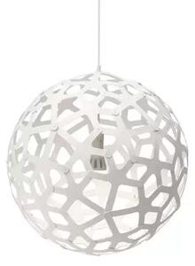 Coral Lustră Pendul Ø80 White 2 Sides - David Trubridge