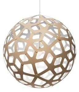 Coral Lustră Pendul Ø100 White 1 Side - David Trubridge