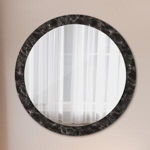 Decor oglinda rotunda Marmură neagră fi 90 cm