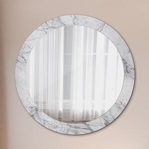 Decor oglinda rotunda Marmură albă fi 80 cm