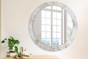Decor oglinda rotunda Marmură albă fi 80 cm