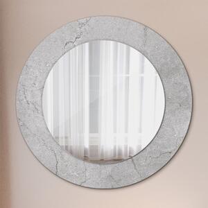 Oglinda rotunda decor perete Ciment gri fi 50 cm
