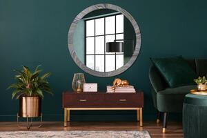 Oglinda rotunda decor perete Marmură gri fi 100 cm