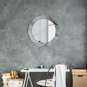 Oglinda rotunda decor perete Marmură gri fi 60 cm