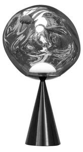 Melt Cone Fat Veioză Silver/Black - Tom Dixon