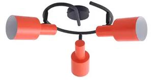 Ovelia 3 Round Plafonieră Orange/Black - Lindby