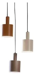 Ovelia 3 Round Lustră Pendul Black/Brown/Beige - Lindby