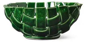 Plait Bowl Ø24 Emerald Verde - Ferm Living
