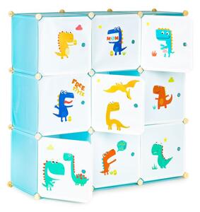 Dulap modular pentru copii DINO 9 rafturi