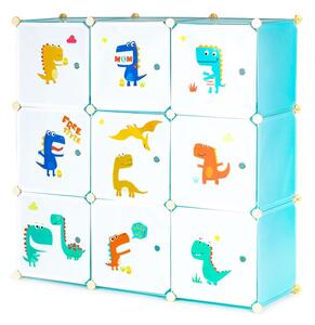 Dulap modular pentru copii DINO 9 rafturi