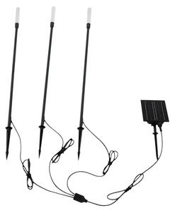 Balian Lampă cu celule solare w/Vârf de pământ 3 pcs. Negru - Lindby