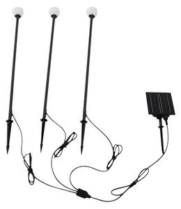 Freydis Lampă cu celule solare w/Vârf de pământ 3 pcs. Negru - Lindby