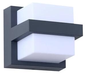 Fyra Square LED Smart În aer liber Aplică de perete Gri - Lindby
