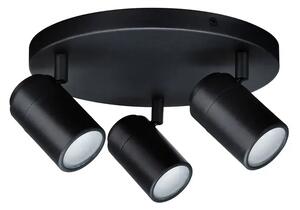 Zyli 3 Plafonieră IP44 Round Dim. Mat Negru - Paulmann