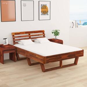 Cadru de pat, 140x200 cm, lemn masiv de acacia