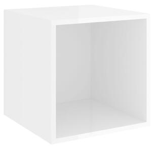 Dulap de perete, alb extralucios, 37x37x37 cm, PAL