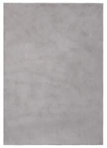 Covor, gri, 180x270 cm, blană ecologică de iepure