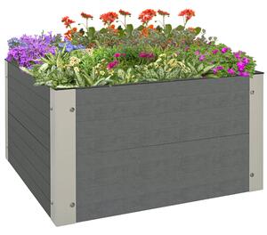 Outsunny Kit de Jardinieră Înaltată de Exterior cu Bază Deschisă și Colțuri din Aluminiu, Perfect pentru Cultivarea în Curte | Aosom Romania