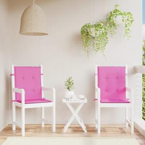 Perne pentru scaune cu spătar mic, 2 buc., roz, textil