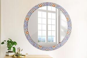 Decor oglinda rotunda Compoziție colorată orientală fi 90 cm