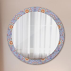 Decor oglinda rotunda Compoziție colorată orientală fi 90 cm