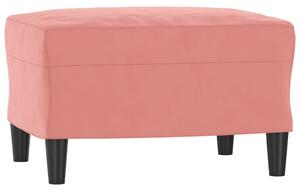 Taburet, roz, 60x50x41 cm, catifea