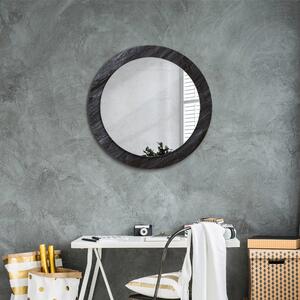 Oglinda rotunda cu rama imprimata Piatră neagră fi 70 cm