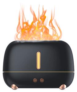 Umidificator de aromaterapie RetroFlame Flame 250 ml - Negru