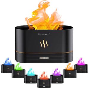 Umidificator de aromaterapie Afire Flame, 180 ml - Flacără colorată