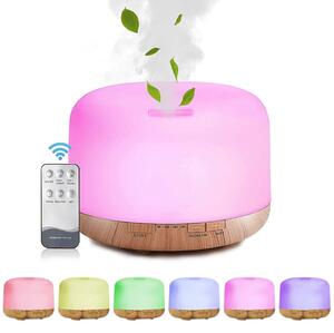 Umidificator cu ultrasunete și difuzor de aromaterapie - Lemn