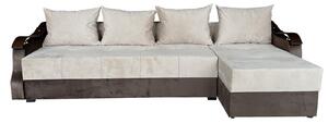 Coltar Extensibil Dana, 300X145X70 cm, Maro, Crem
