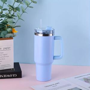 Cană mare tip tumbler - 1200 ml - Albastru deschis