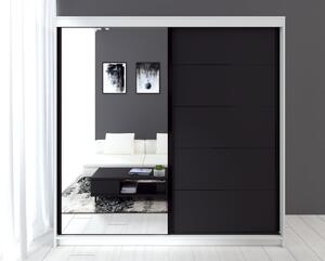 Dulap UC MP3, 200x60x200 cm, Alb Antracit