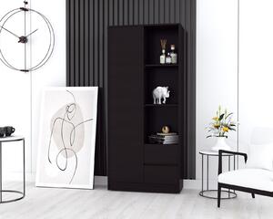Dulap MP1 - 1U+2S, 80x33x180 cm, Wenge