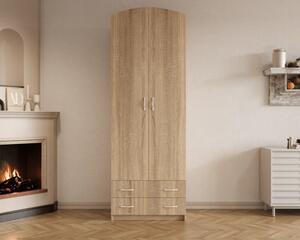 Dulap-4 ( 2U+2S ) Ro, 74x54x212 cm Sonoma