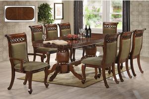 Set masa AC3269T + 8 Scaune, Antique Cherry