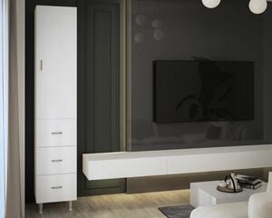 Soldat 35 1U 3S, 35x35x180 cm, Alb