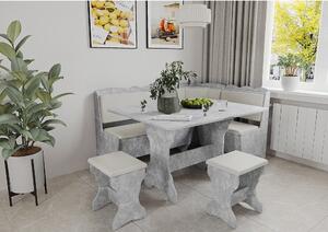 Set coltar bucatarie Rodos, Gri (Nimfa) + Fildes