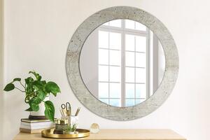 Oglinda rotunda cu rama imprimata Beton gri fi 60 cm