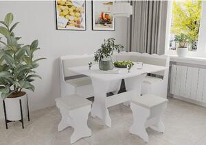 Set coltar bucatarie Rodos, Alb + Fildes