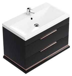 Masca baie Hermes, 81x55x45cm, Negru